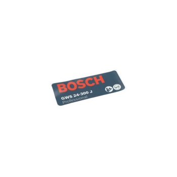 Bosch Tabliczka Firmy Numer katalogowy 1601118357