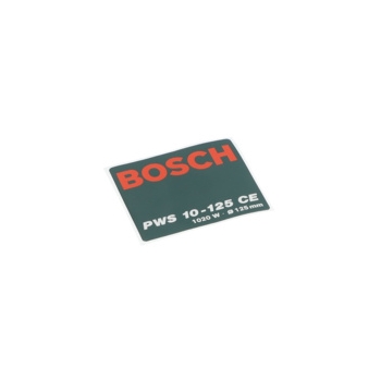Bosch Tabliczka Firmy Numer katalogowy 1601118490