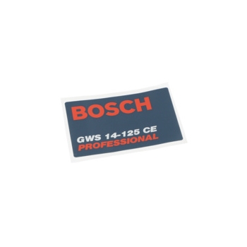 Bosch Tabliczka Firmy Numer katalogowy 1601118A77