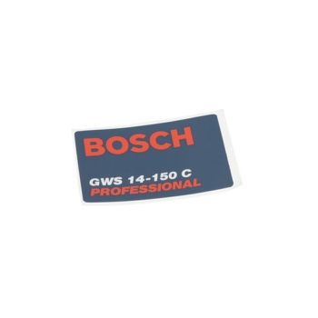 Bosch Tabliczka Firmy Numer katalogowy 1601118A78