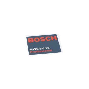 Bosch Tabliczka Firmy Numer katalogowy 1601118G92