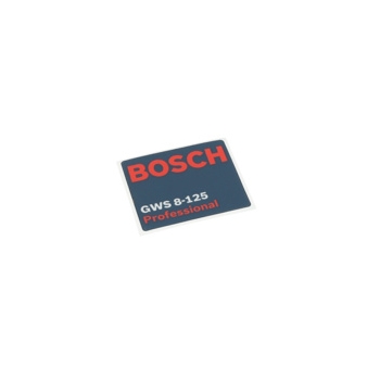 Bosch Tabliczka Firmy Numer katalogowy 1601118G93