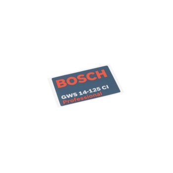 Bosch Tabliczka Firmy Numer katalogowy 1601118H00