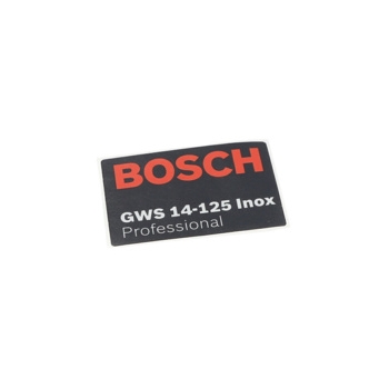 Bosch Tabliczka Firmy Numer katalogowy 1601118N92