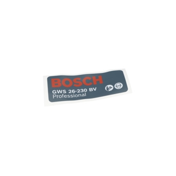 Bosch Tabliczka Firmy Numer katalogowy 1601118R43