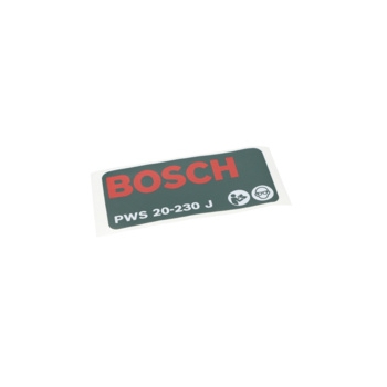 Bosch Tabliczka Firmy Numer katalogowy 1601118S38