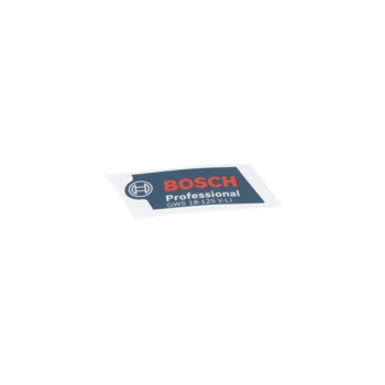 Bosch Tabliczka Firmy GWS 18 V-LI Numer katalogowy 160111C00R