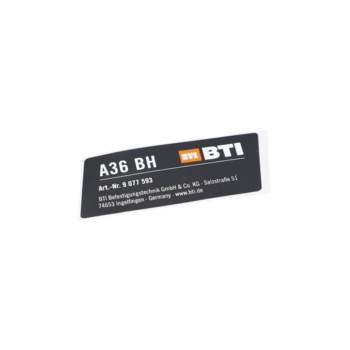 Bosch Tabliczka Firmy Numer katalogowy 160111C0C6