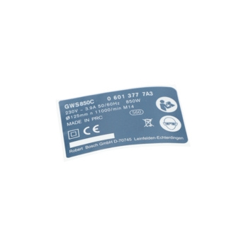 Bosch Tabliczka Znamionowa Numer katalogowy 1619P06769