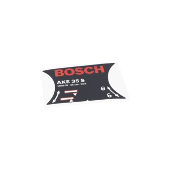 Bosch Tabliczka Firmy Numer katalogowy 2609002665