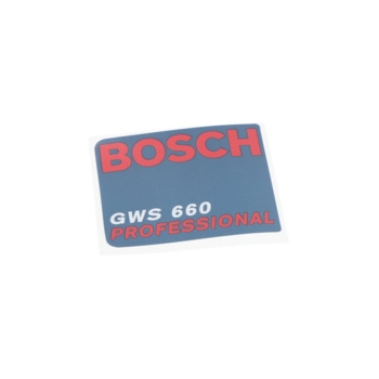 Bosch Tabliczka firmy Numer katalogowy 2609130601