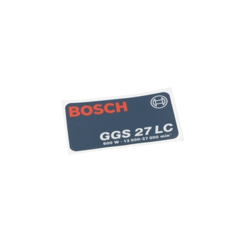 Bosch Tabliczka Naklejana Numer katalogowy 3601110283
