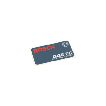 Bosch Tabliczka Naklejana Numer katalogowy 3601110284