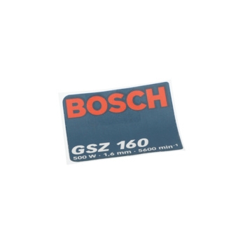 Bosch Tabliczka Firmy Numer katalogowy 3601119177