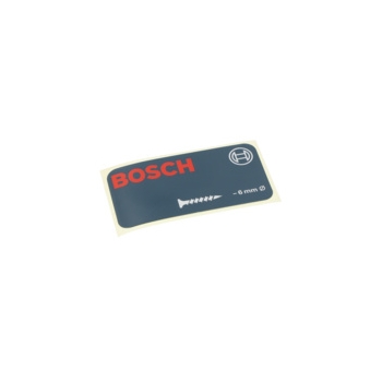 Bosch Tabliczka Informacyjna Numer katalogowy 9920490130