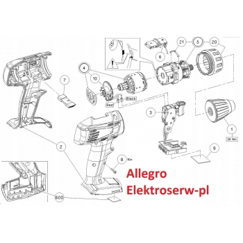 [3# AKUMULATOR BL3622A (36V / 2,2Ah) Numer katalogowy:
